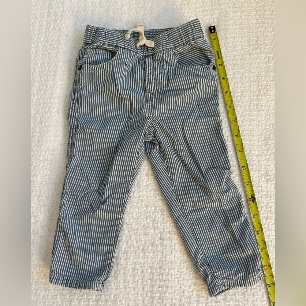 GAP Kids Blue Striped Casual Pants